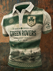 Men's Green Rovers Shamrock Football Shirt