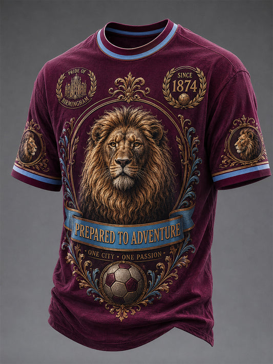Men's Gift For football Fans Print Casual Tee