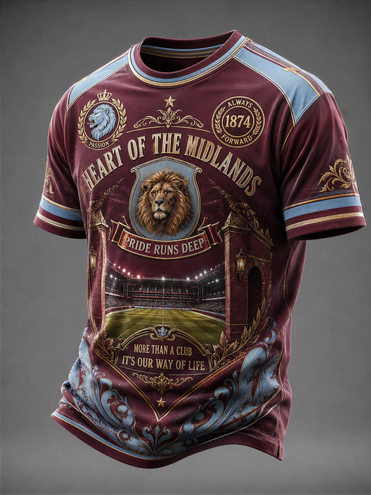 Men's Gift For football Fans Print Casual Tee