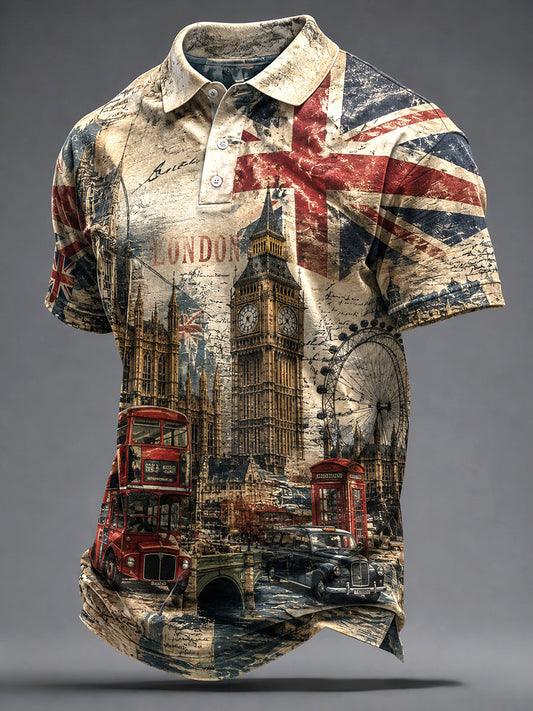 Men's London Printed Casual Shirt