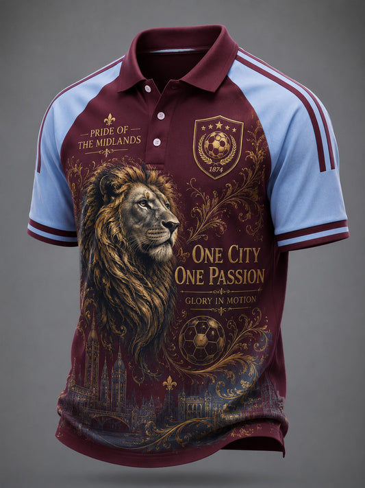 Men's Gift For Soccer Fans Print Casual Polo