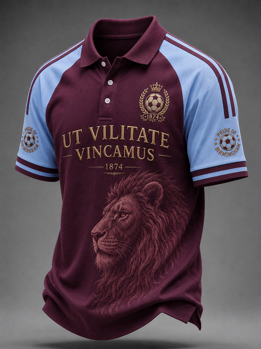 Men's Gift For Soccer Fans Print Casual Polo