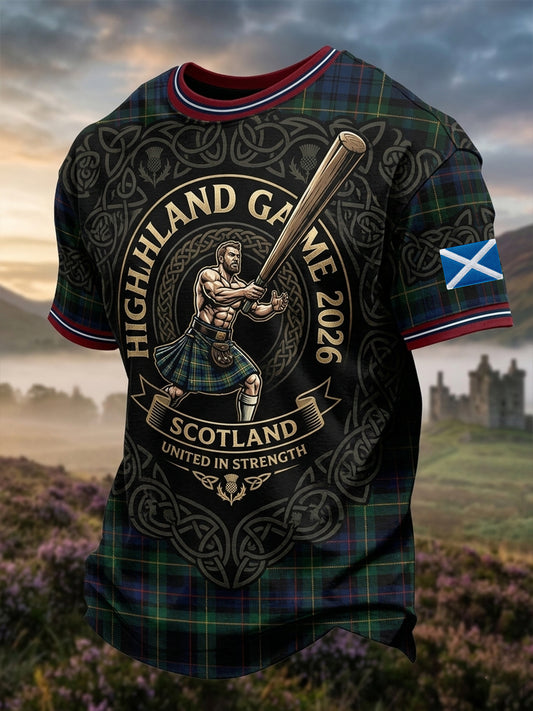 Men's Scottish Highland Games Short Sleeve T-shirt