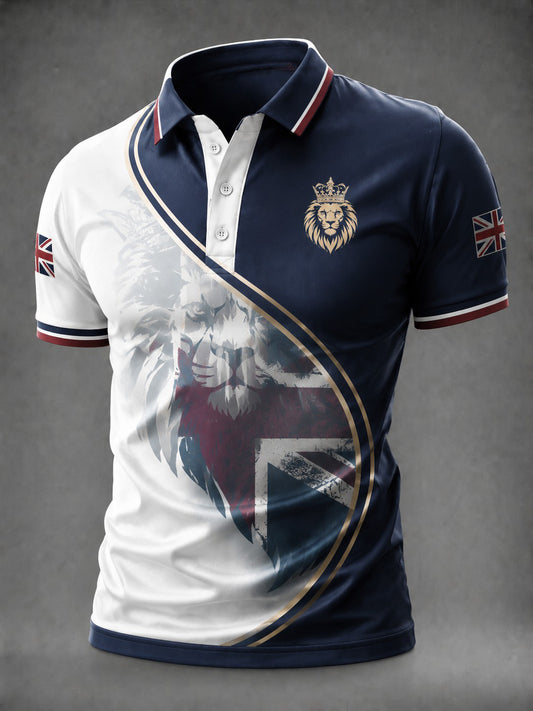 Men's The British Flag Lion Printed Shirt