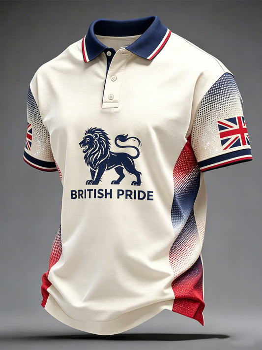 Men's British Patriotic Unisex Casual polo shirt