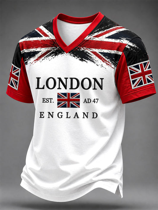 Men's London Print Casual T-Shirt