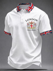 Men's British Print Casual Shirt