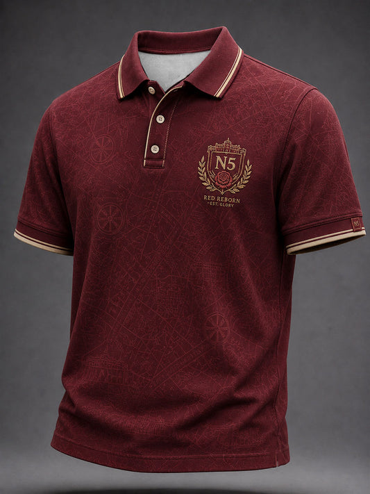 Men's North London 22 Red Reborn Champion Football Lover Printed Casual Tops