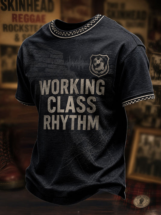 Men's UK Culture Art Music Lover Printed T-shirt
