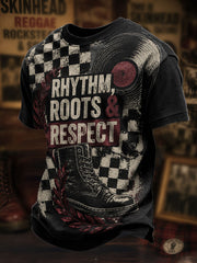 Men's UK Culture Art Music Lover Printed T-shirt