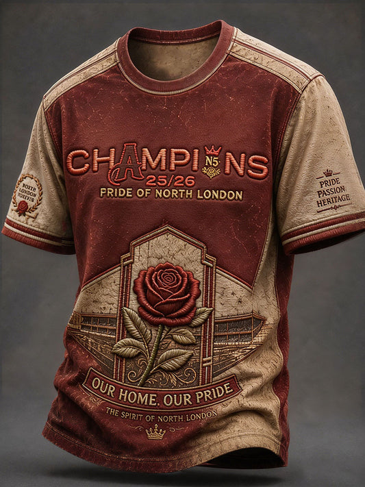 Unisex North London Football Lover Printed T-shirt