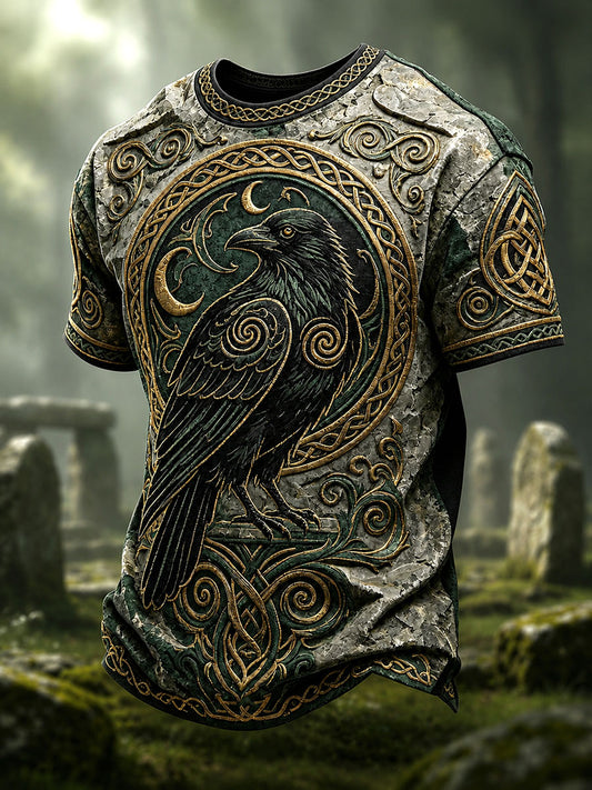 Men's Celtic Print Casual T-shirt