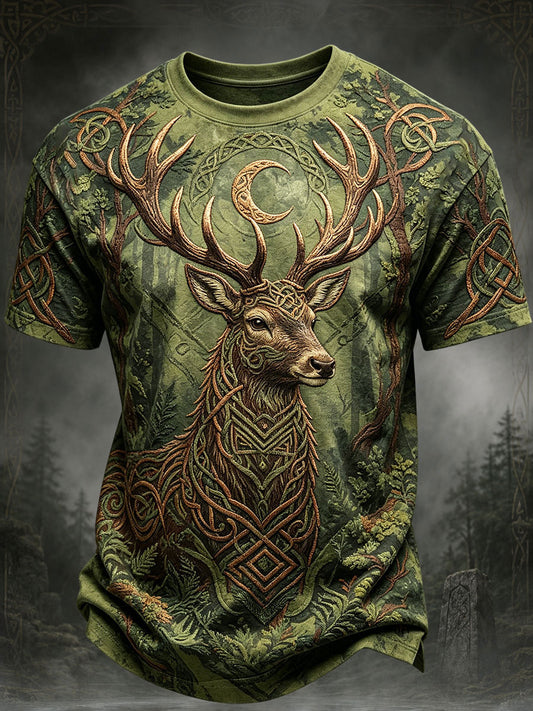 Men's Celtic Print Casual T-Shirt