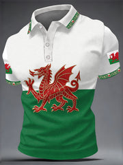 Men's Welsh Dragon Printed Shirt