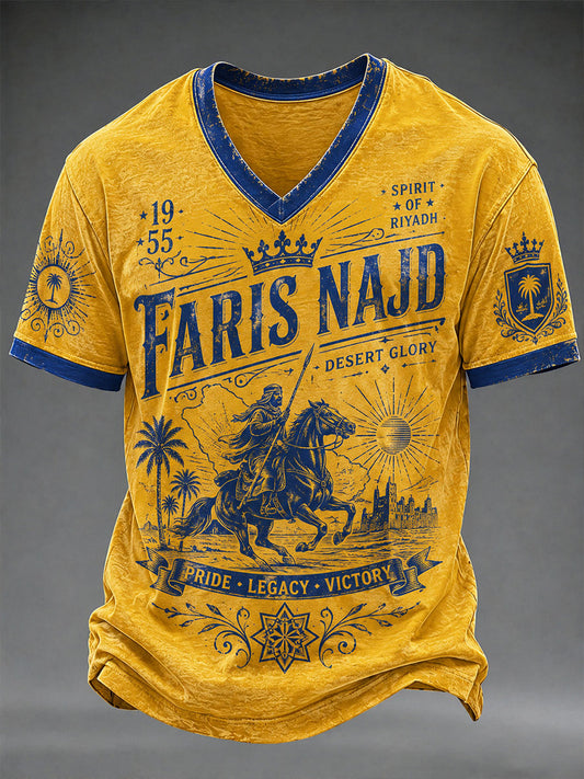Men's Riyadh Football Short Sleeve T-shirt