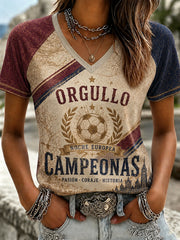 Women's Retro Soccer Champion T-Shirt