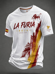 Men's Spain Football Short Sleeves T-shirt