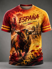 Men's Spain Football Short Sleeves T-shirt