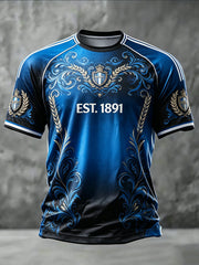 Men's Football Lover Printed Casual short sleeves t-shirt