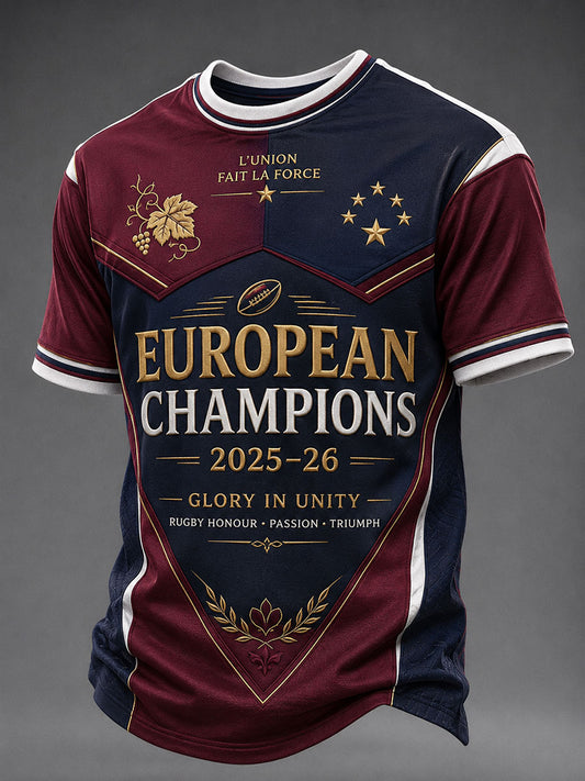 Men's Back 2 Back Champions Short Sleeves T-shirt
