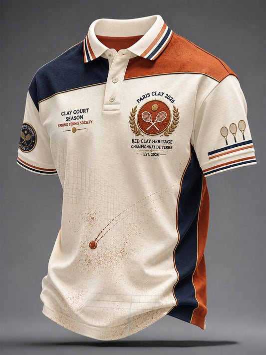Men's Franch Tennis Tournament Shirt