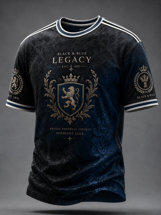 Men's Club Brugge KV Football Lover Printed T-shirt
