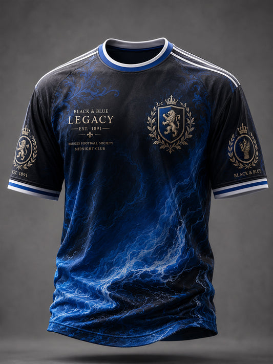 Men's Club Brugge KV Football Lover Printed Casual short sleeves t-shirt