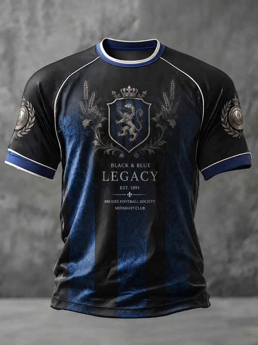 Men's Club Brugge KV Football Lover Printed Casual short sleeves t-shirt