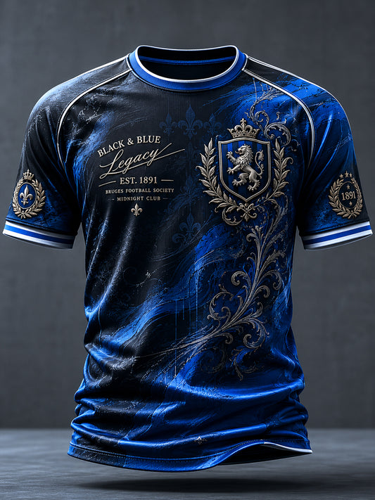 Men's Club Brugge KV Football Lover Printed Casual short sleeves t-shirt