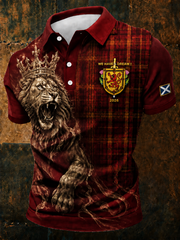 Men's UK Football Lover Scotland Printed polo shirt