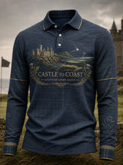 Men's Scotland Golf Lover Printed Casual Tops