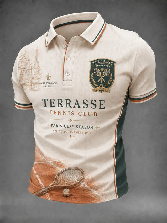 Men's Championnats Internationaux de France de Tennis Printed Shirt
