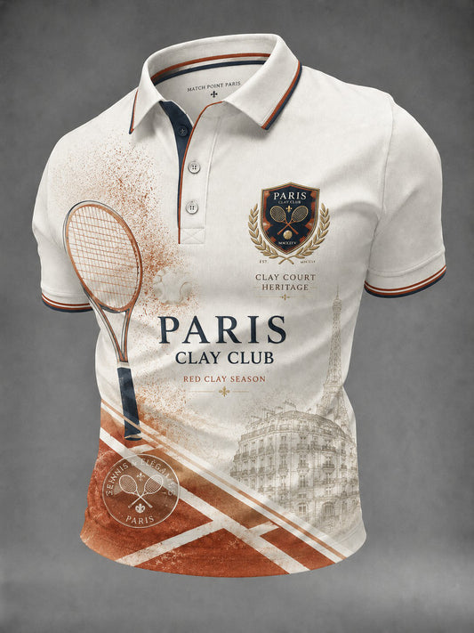Men's Championnats Internationaux de France de Tennis Printed Shirt