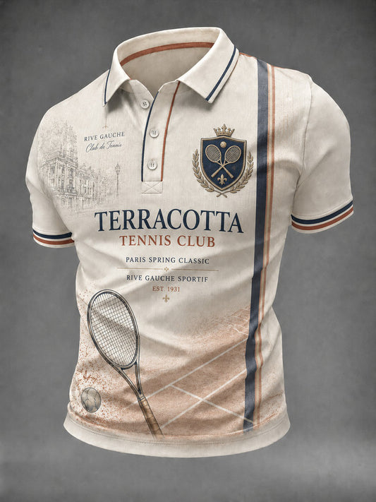 Men's Championnats Internationaux de France de Tennis Printed Shirt