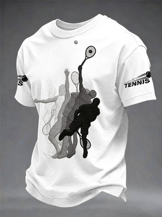 Men's Wimbledon Tennis Sports Unisex Casual T-shirt