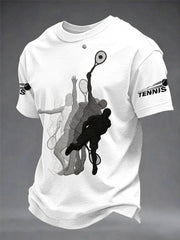 Men's Wimbledon Tennis Sports Unisex Casual T-shirt