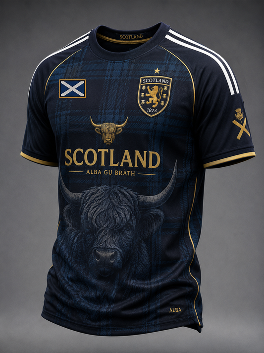 Men's UK Football Lover Scotland Printed short sleeve t-shirt