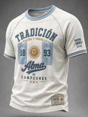Men's Argentina Football Short Sleeve T-shirt