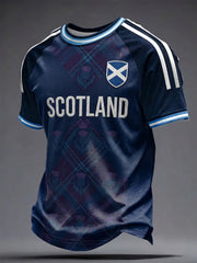 Men's Scotland Art Printed Short Sleeve T-shirt