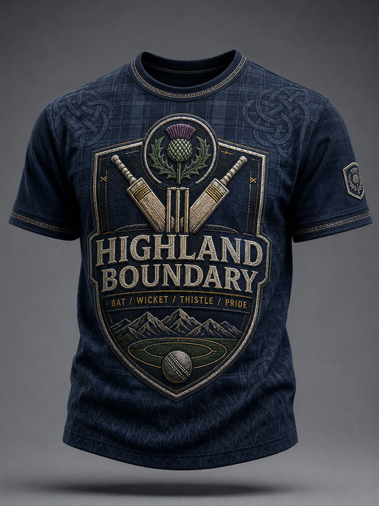 Men's Scotlandd Cricked Lover Printed T-shirt