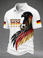 Men's German Football Fan Printed Casual T-Shirt