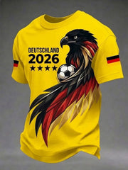 Men's German Football Fan Short Sleeves T-shirt