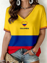 Women's Colombia V-Neck T-Shirt