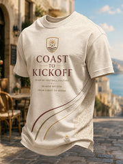 Men's Gift For Football Fans Print Casual Tee