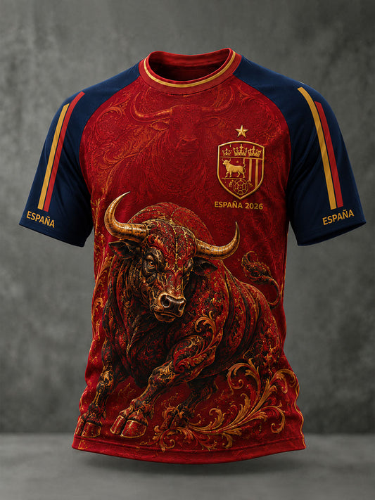 Men's ESPAÑA Football Short Sleeve T-shirt