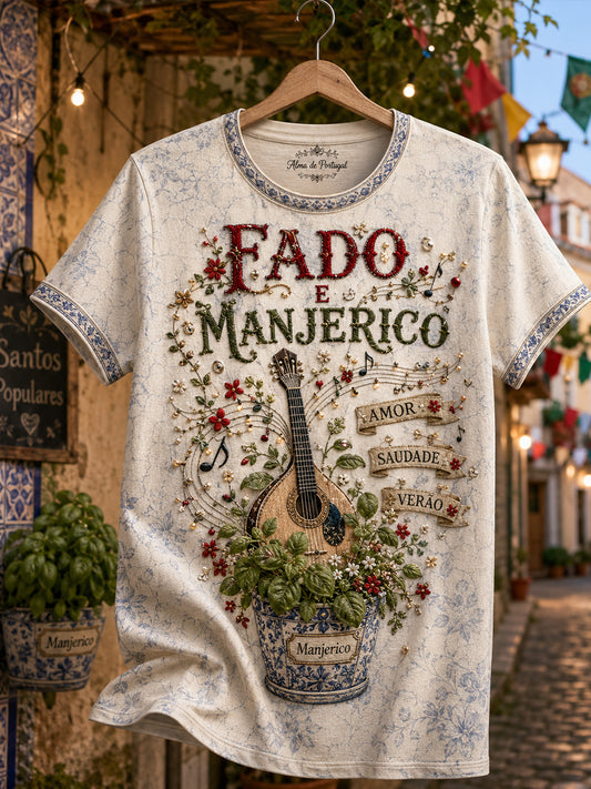 Unisex Festival of the Popular Saints Portugal Art Fado Lover Printed T-Shirt