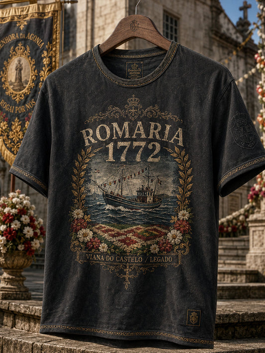 Unisex Portugal Festas d'Agonia Art Printed T-shirt