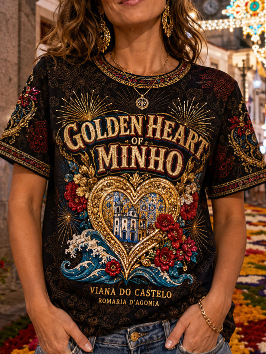 Women's Portugal Festas d'Agonia Art Printed T-shirt