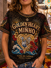 Women's Portugal Festas d'Agonia Art Printed T-shirt