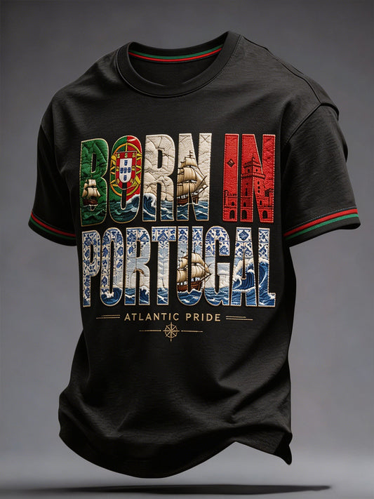 Men's The Age of Discovery Portugal Art Printed T-Shirt